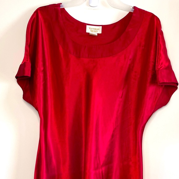 * Vintage Victoria’s Secret Red Lingerie Sleep Shirt Dress Valentine’s Day - Picture 12 of 15